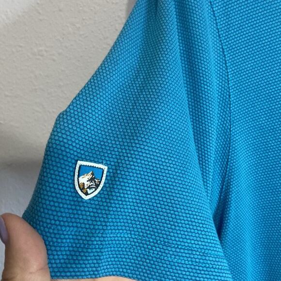 Kuhl Men Blue Collared Short Sleeve Shirt Size M - Picture 5 of 8